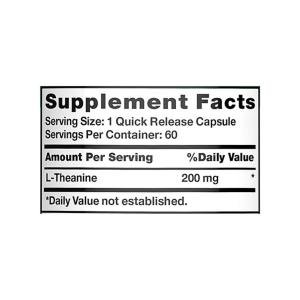 Nature's Truth L-Theanine 200 Mg Dietary Supplement Capsules