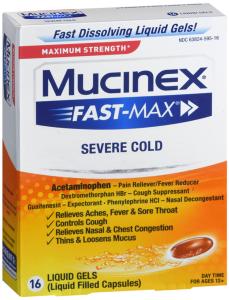 Mucinex Cold & Flu, All In One, Maximum Strength, Liquid Gels