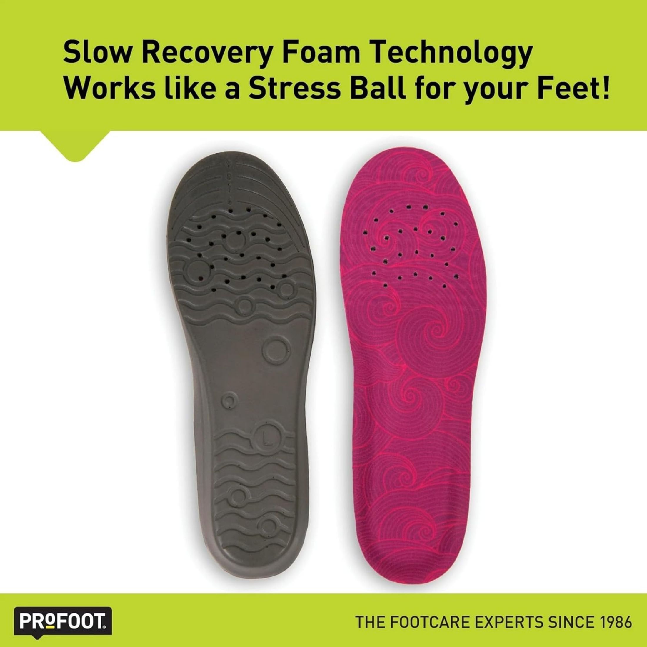 ProFoot Stress Relief Insole, Women, 6-10 1 Pair