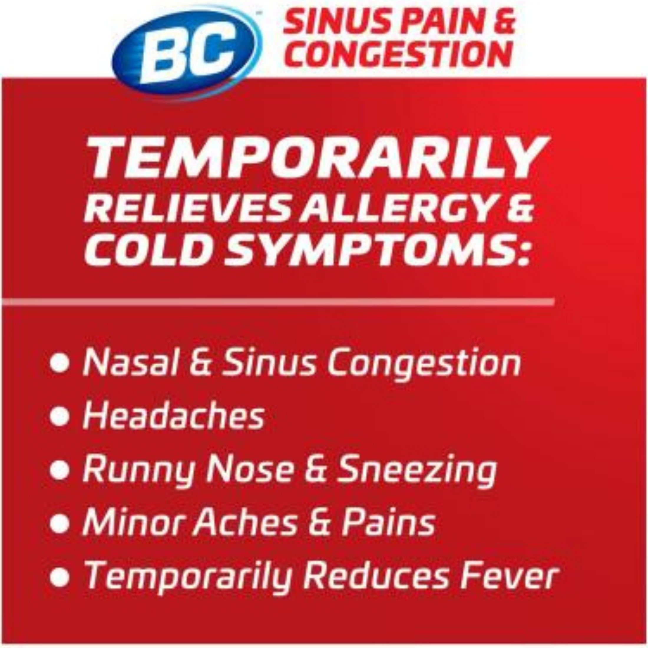 BC B&C Sinus Pain & Congestion, Stick Packs, Value