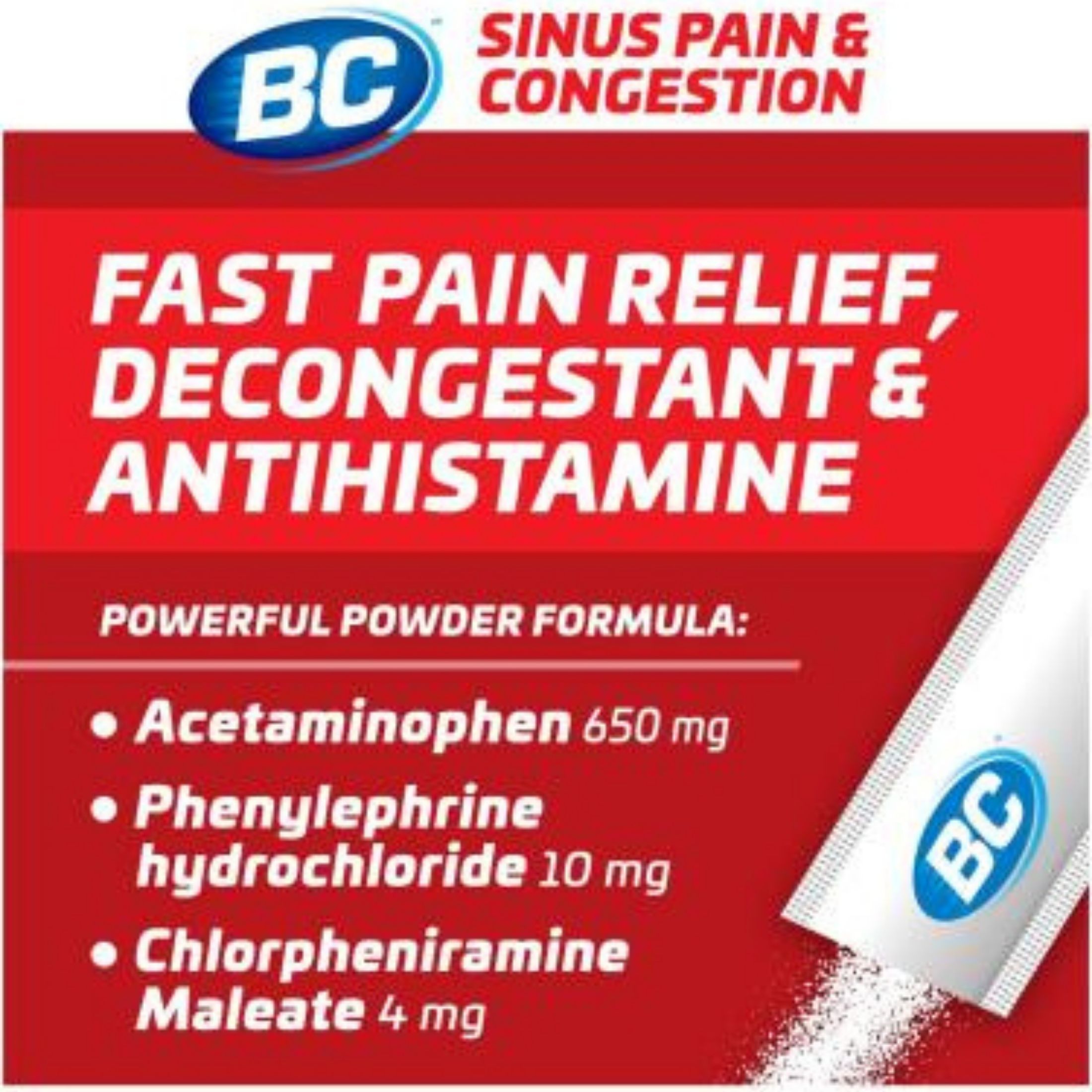 BC B&C Sinus Pain & Congestion, Stick Packs, Value