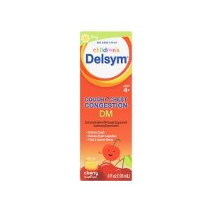 Delsym Children's DM Cough + Chest Congestion Relief Liquid Cherry 4 Oz