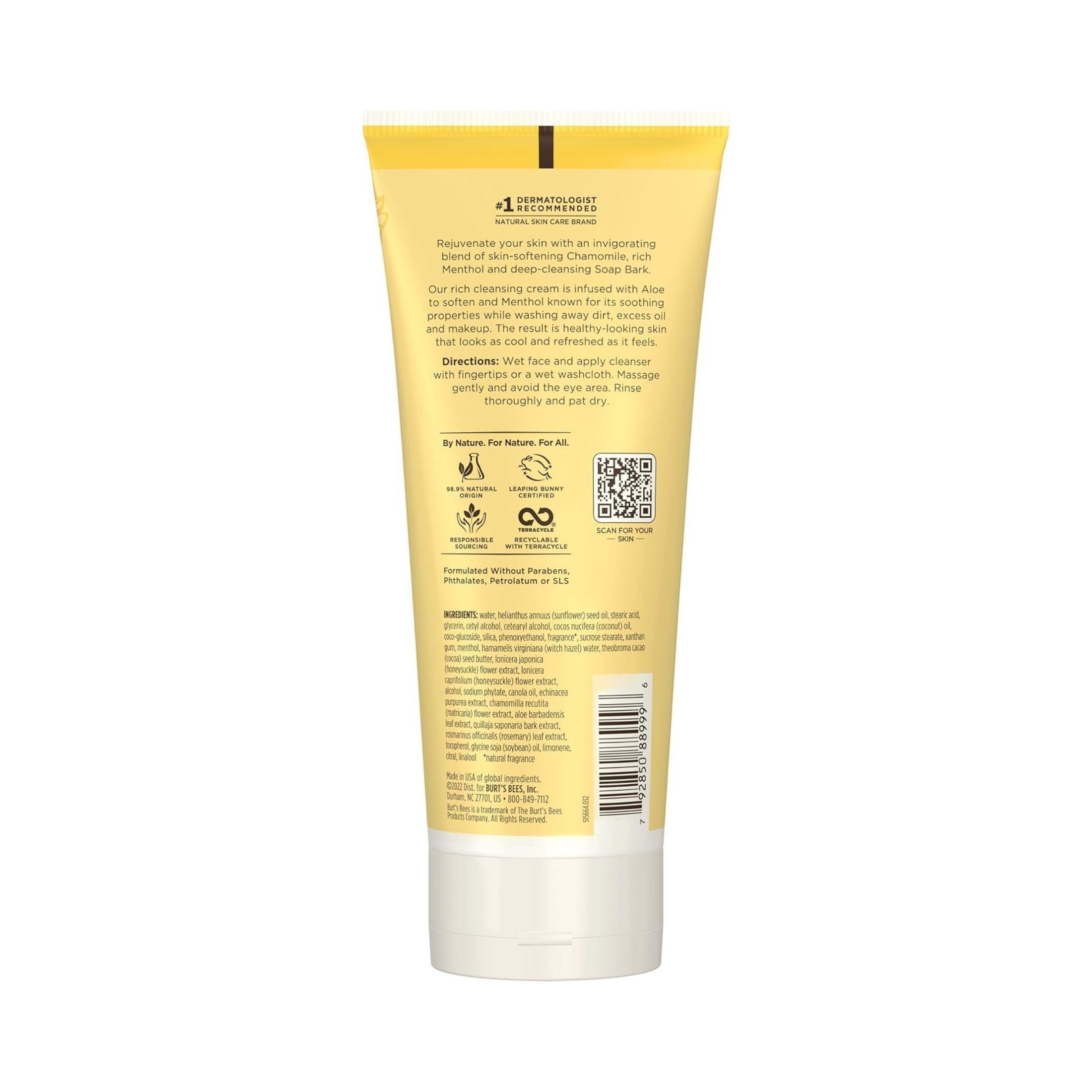 Burt's Bees Soap Bark And Chamomile Deep Cleansing Cream - 6oz