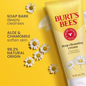 Burt's Bees Soap Bark And Chamomile Deep Cleansing Cream - 6oz