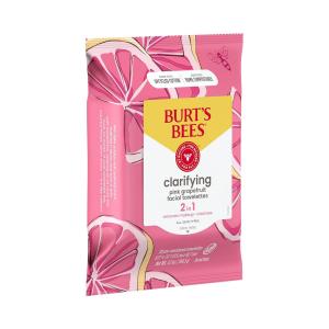 Burt's Bees Clarifying Facial Towelettes For All Skin Types Pink Grapefruit