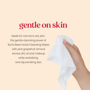 Burt's Bees Clarifying Facial Towelettes For All Skin Types Pink Grapefruit