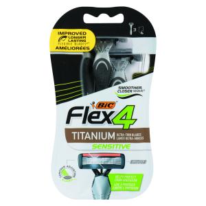 BiC Flex 4, Titanium Sensitive Men's Disposable Razors