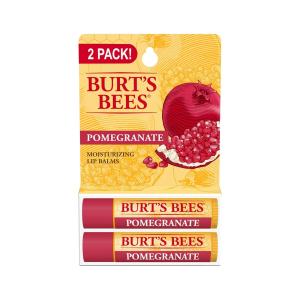 Burt's Bees 100% Natural Moisturizing Lip Balm, Pomegranate, 1 Tube In Blister Box