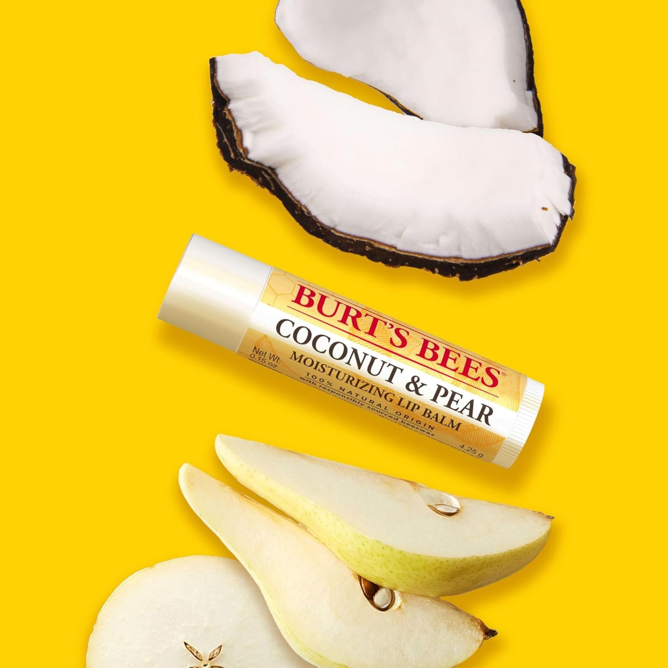 Burt's Bees Coconut And Pear Lip Balm Blister Box - 0.15oz