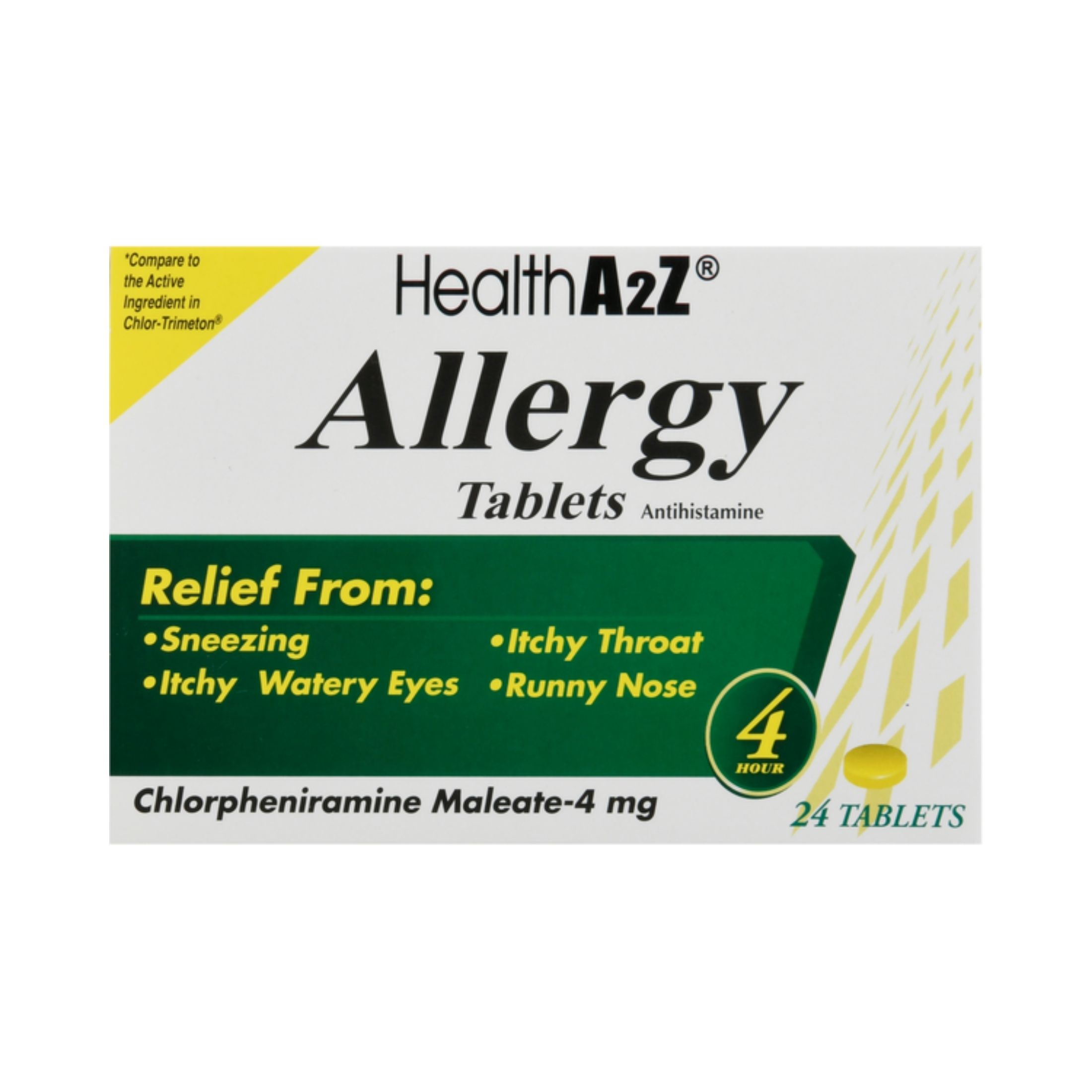 HealthA2Z 4 Mg 4 Hour Allergy Tablets