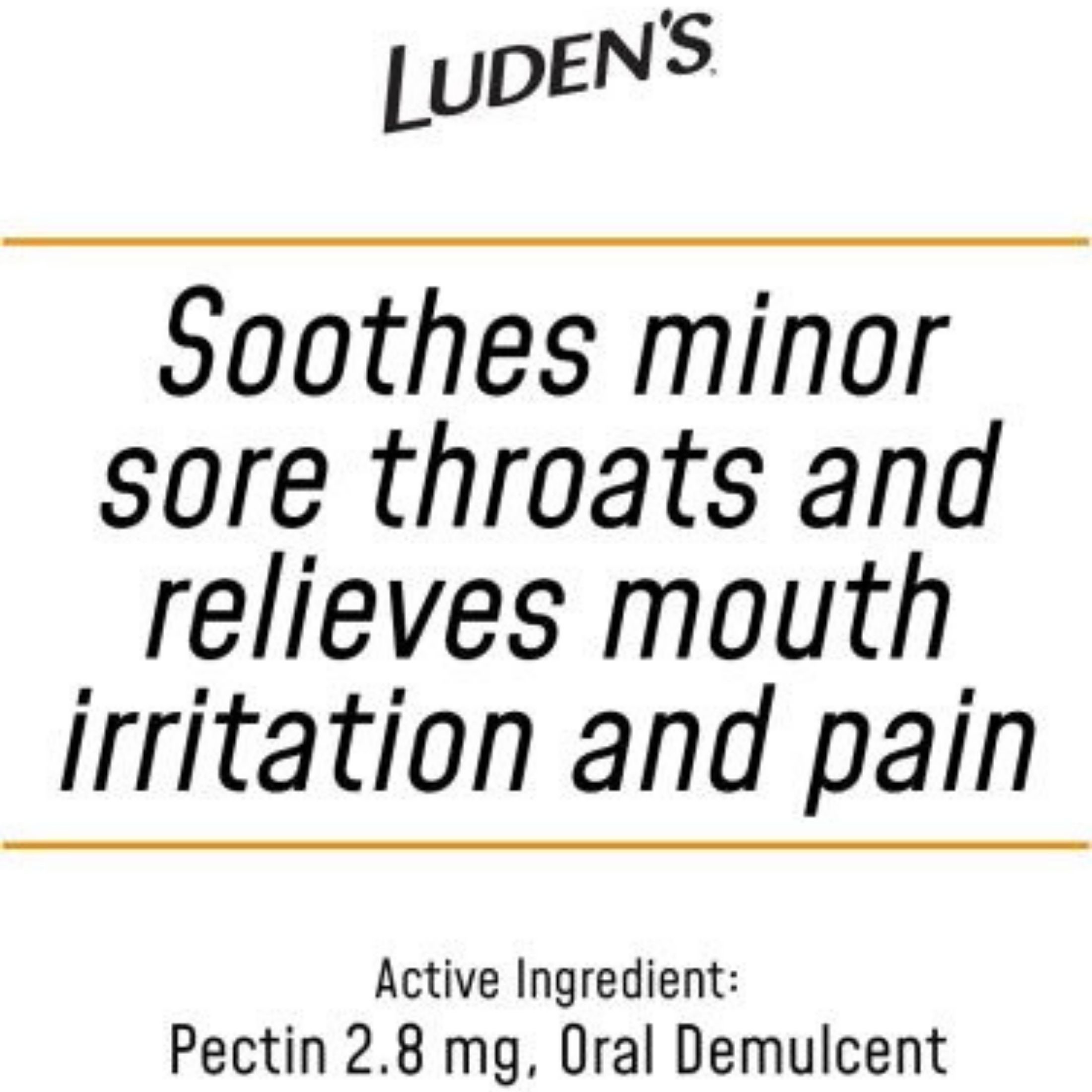 Luden's Deliciously Soothing Throat Drops, Honey Lemon Flavor, 25 Count