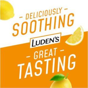 Luden's Deliciously Soothing Throat Drops, Honey Lemon Flavor, 25 Count