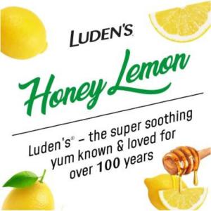 Luden's Deliciously Soothing Throat Drops, Honey Lemon Flavor, 25 Count