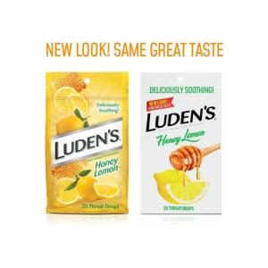 Luden's Deliciously Soothing Throat Drops, Honey Lemon Flavor, 25 Count