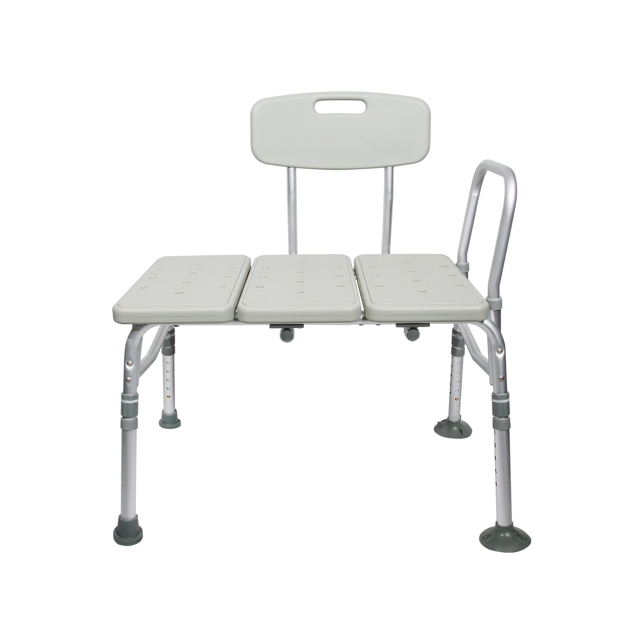 McKesson Knocked Down Bath Transfer Bench Adjustable Height Up To 400 Lbs