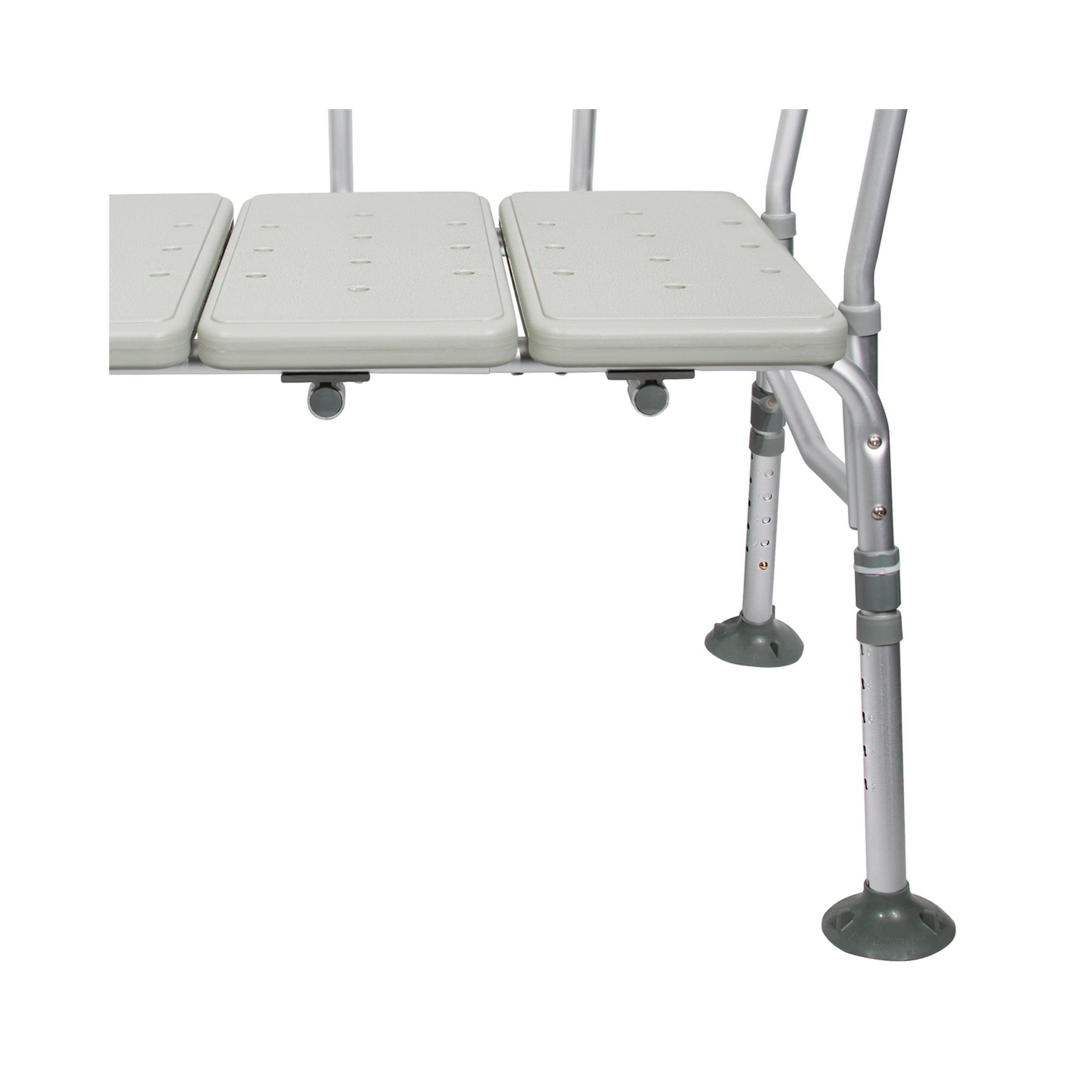 McKesson Knocked Down Bath Transfer Bench Adjustable Height Up To 400 Lbs