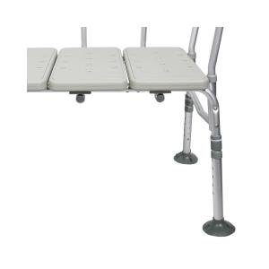 McKesson Knocked Down Bath Transfer Bench Adjustable Height Up To 400 Lbs