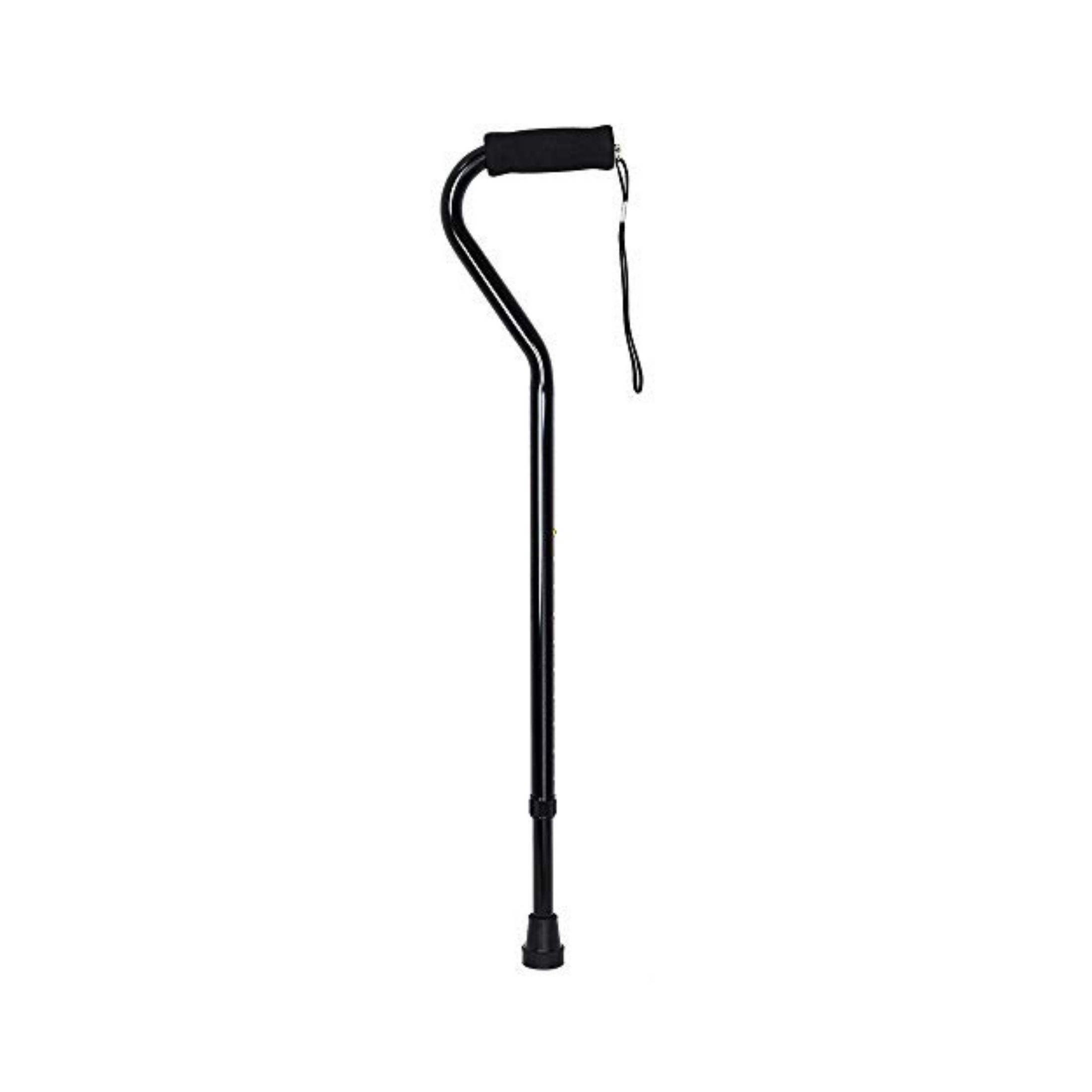 McKesson Black Aluminum Offset Handle Cane 30 To 39" Height