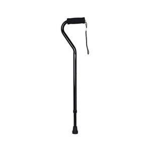 McKesson Black Aluminum Offset Handle Cane 30 To 39" Height