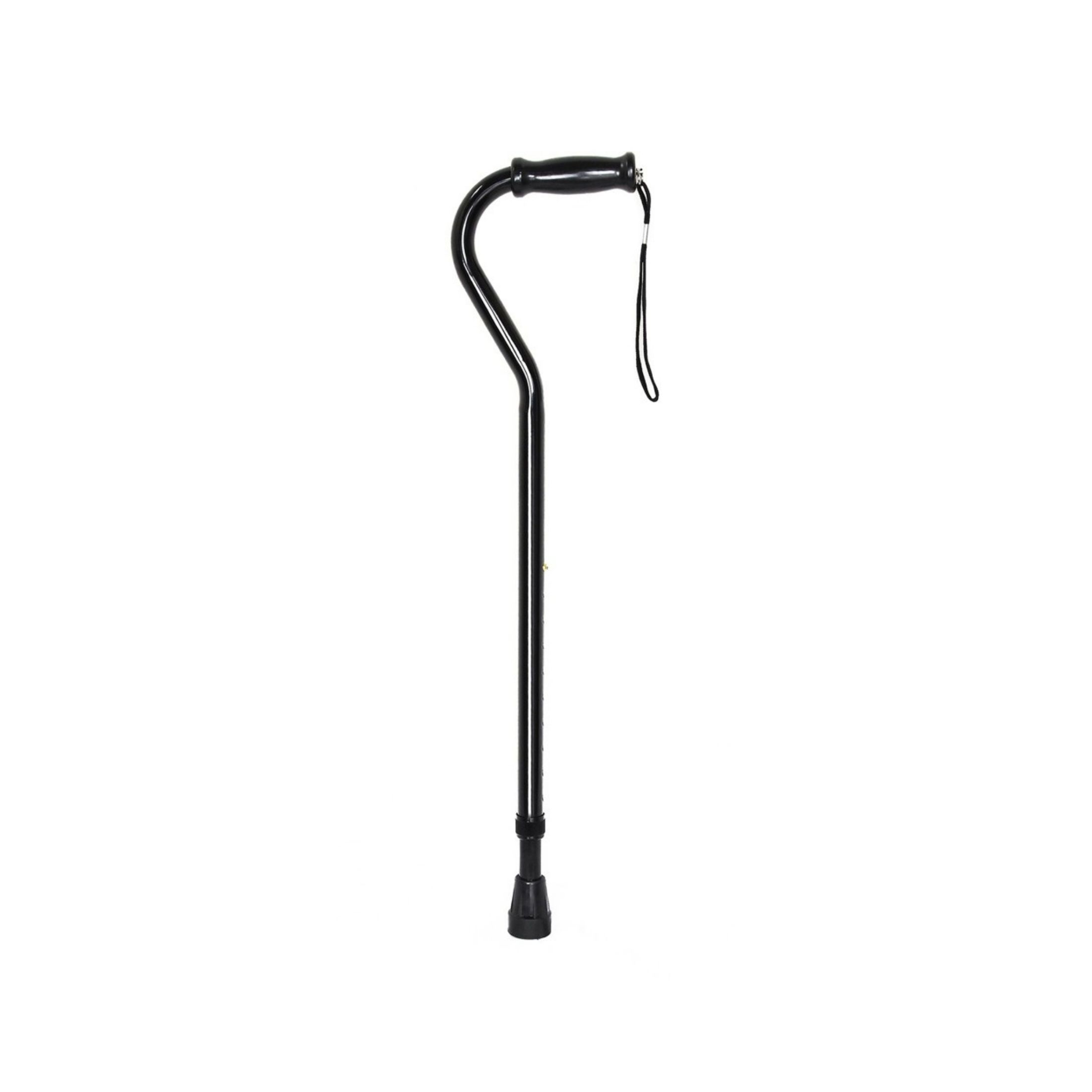 McKesson Offset Cane Steel 29-3/4 To 37-3/4 Inch Height Black, Count Of 1