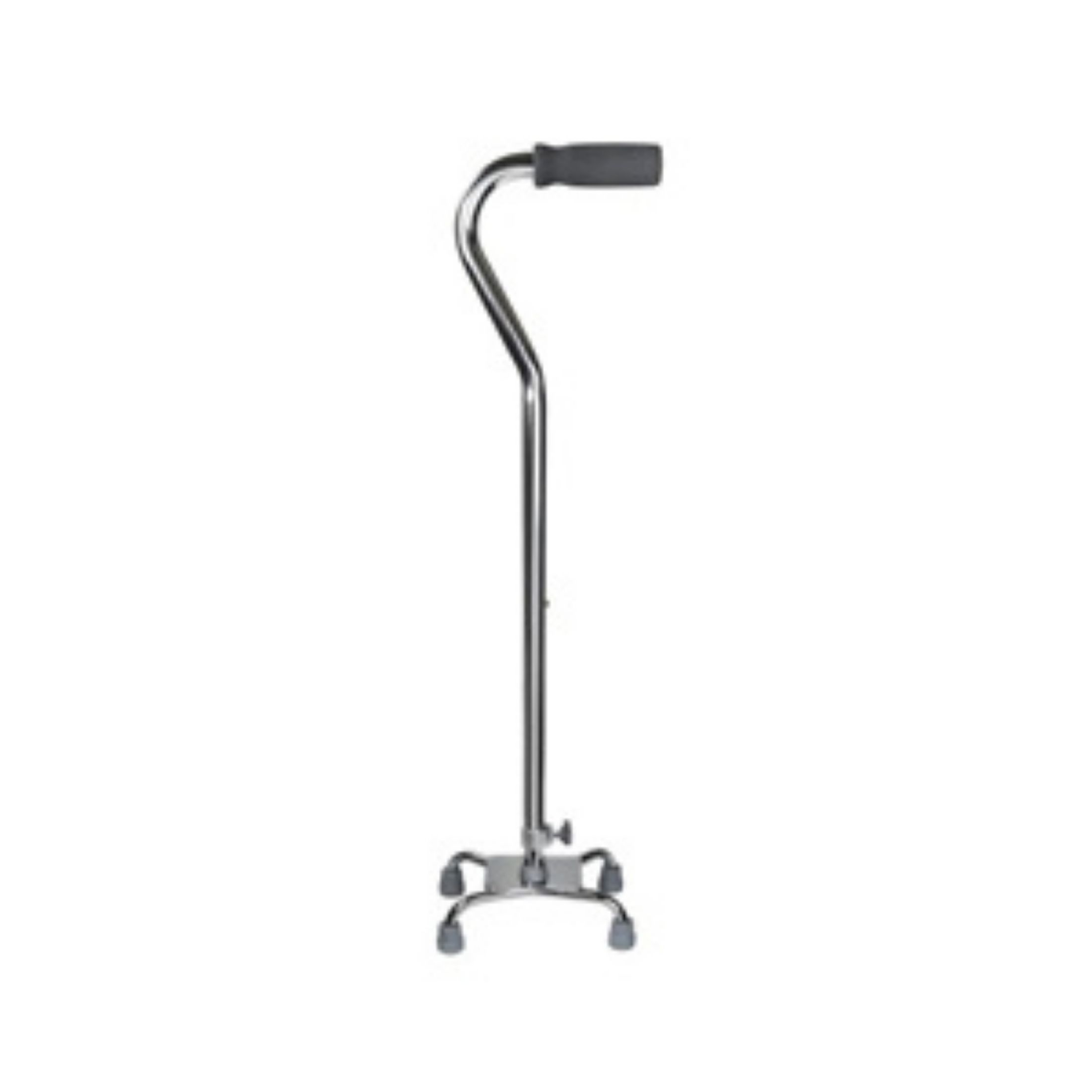 McKesson Quad Cane With Small Base / Offset Handle Steel 30 To 39 Inch Height Chrome