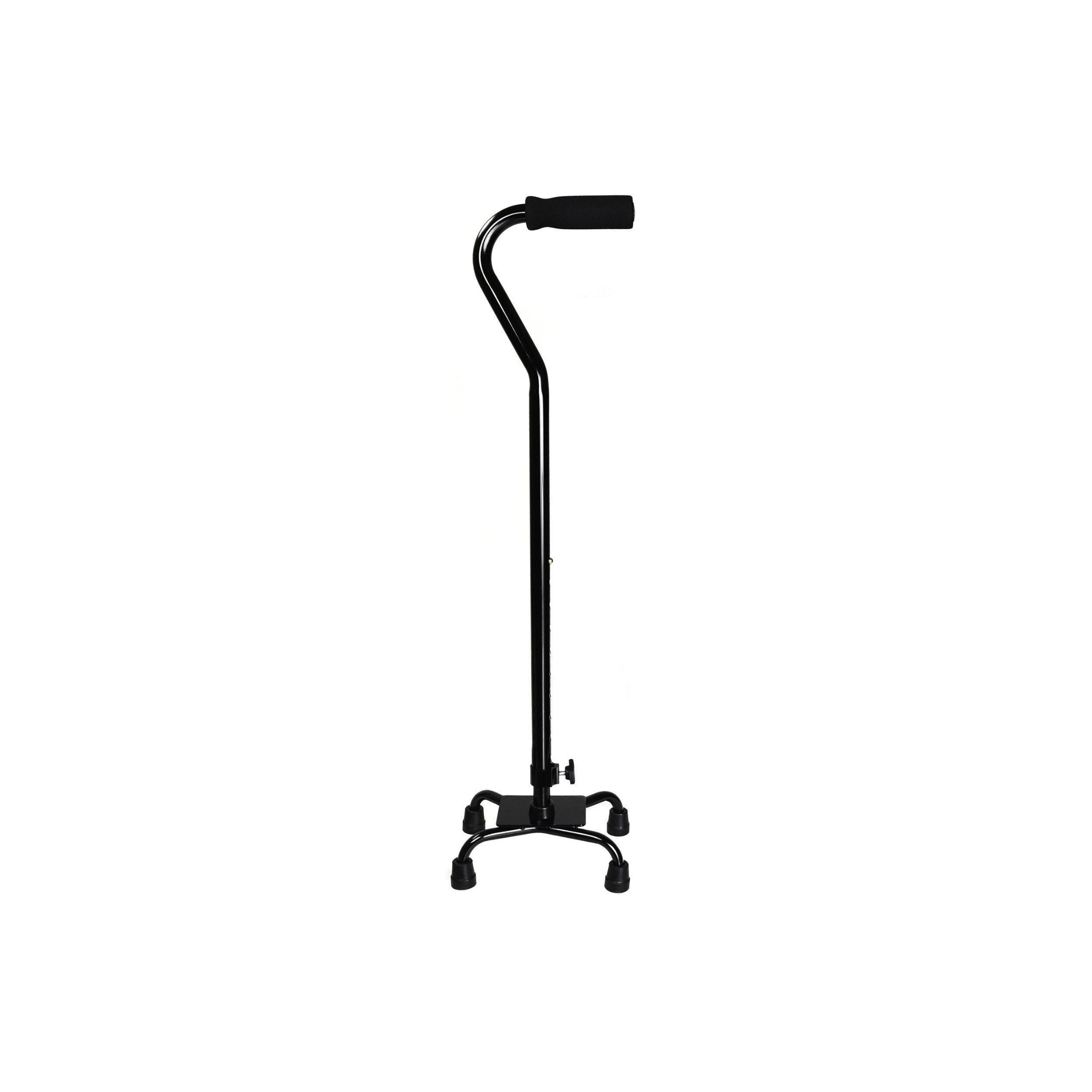 McKesson Small Base Quad Cane - Black