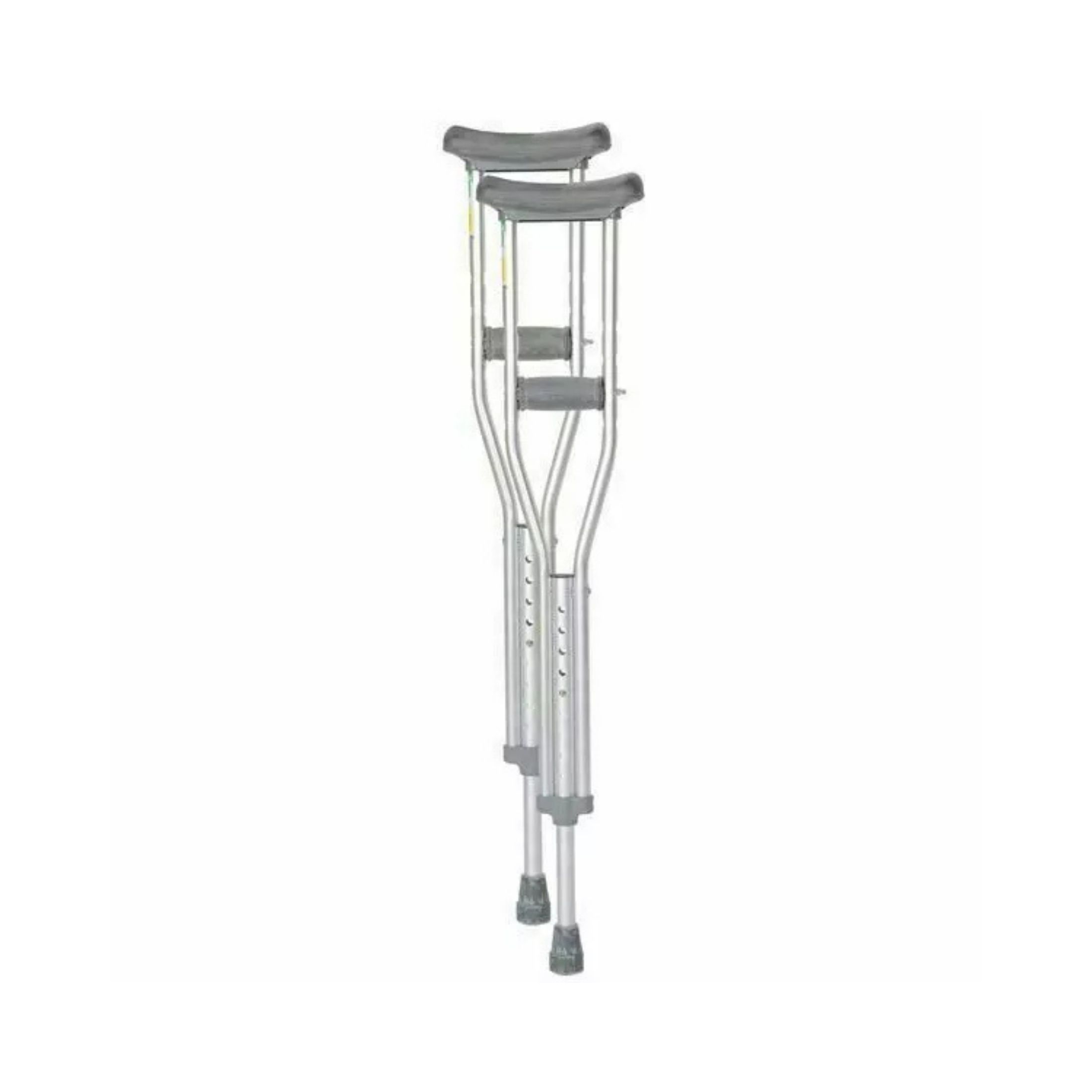 McKesson Aluminum Adult Underarm Crutches - 5.2 To 5.10 Ft. User