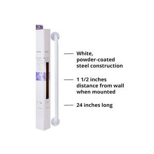 McKesson Wall Grab Bar White Steel