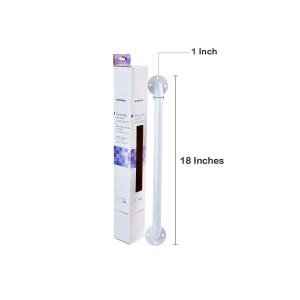 McKesson Wall Grab Bar, White Steel, 18-Inch Length