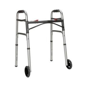 McKesson Folding Walker Adult Aluminum 350 Lbs. 32 To 39 Inch