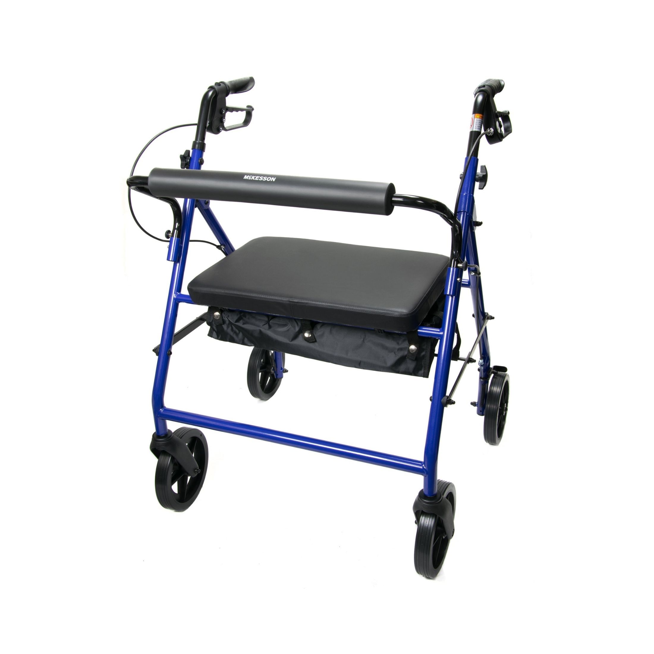 McKesson 4 Wheel Rollator - Blue/Black