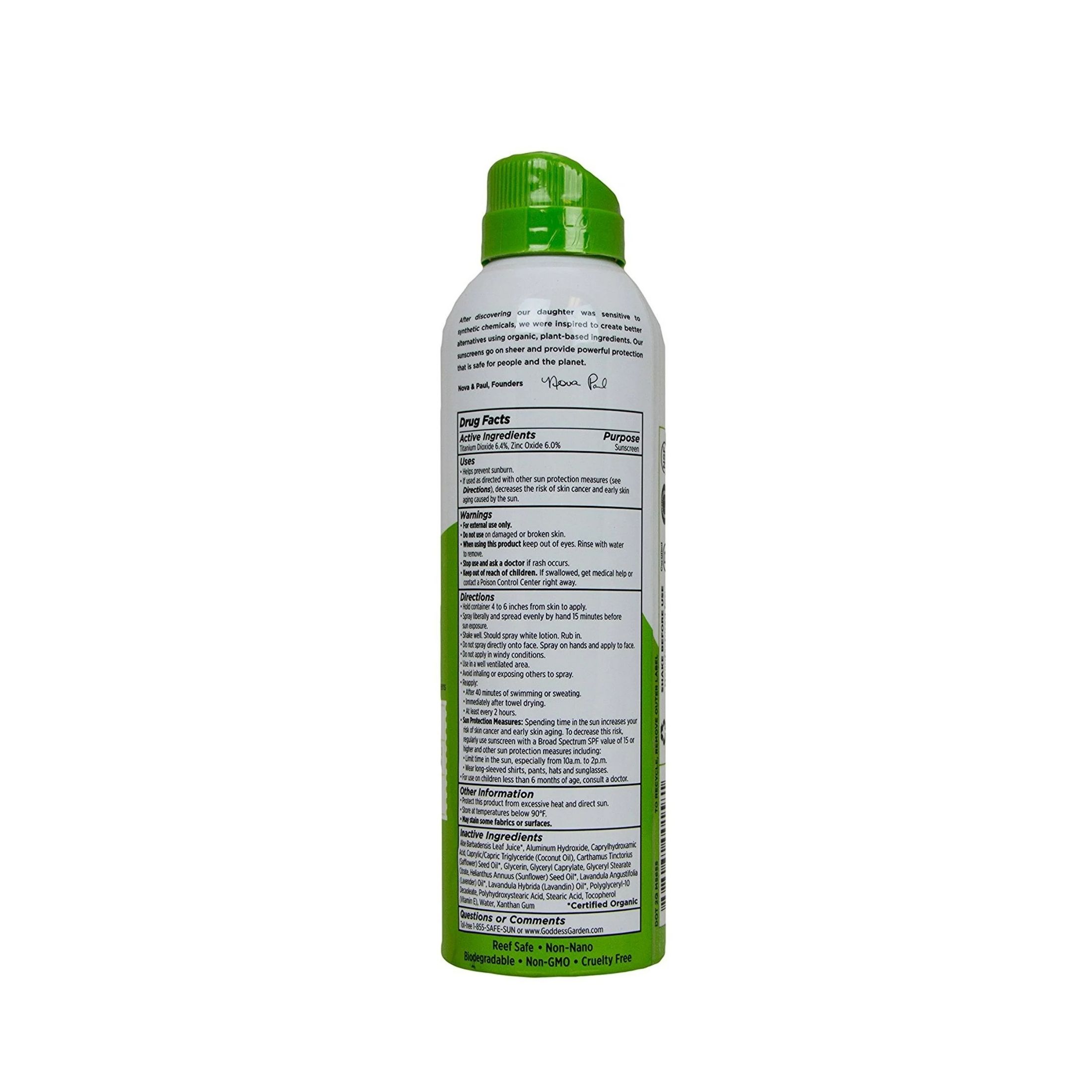 Goddess Garden Organics Everyday Continuous Spray Natural Sunscreen SPF 30 170g