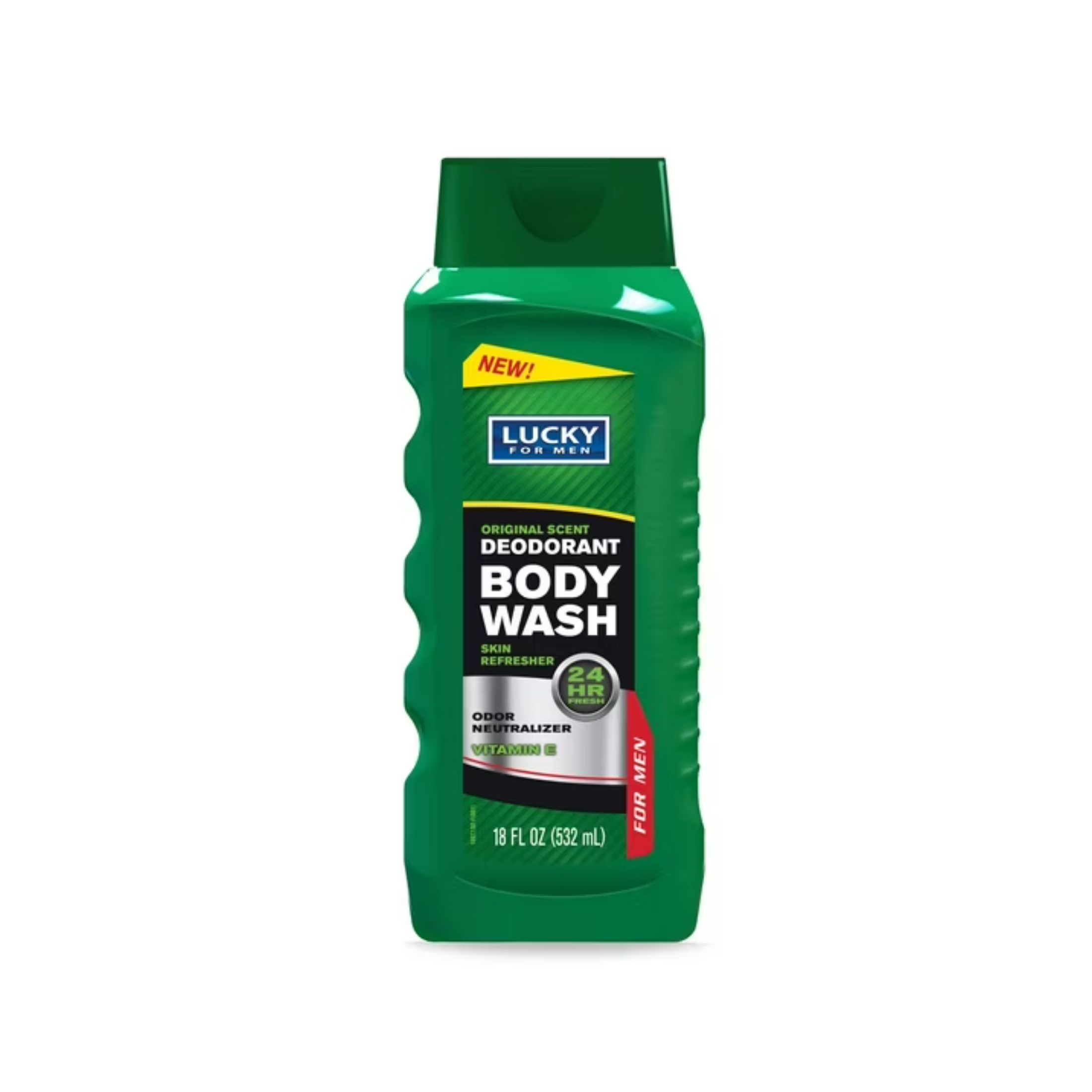 Lucky For Men 24 Hr Fresh Deodorant Original Scent Body Wash 16 Fl Oz