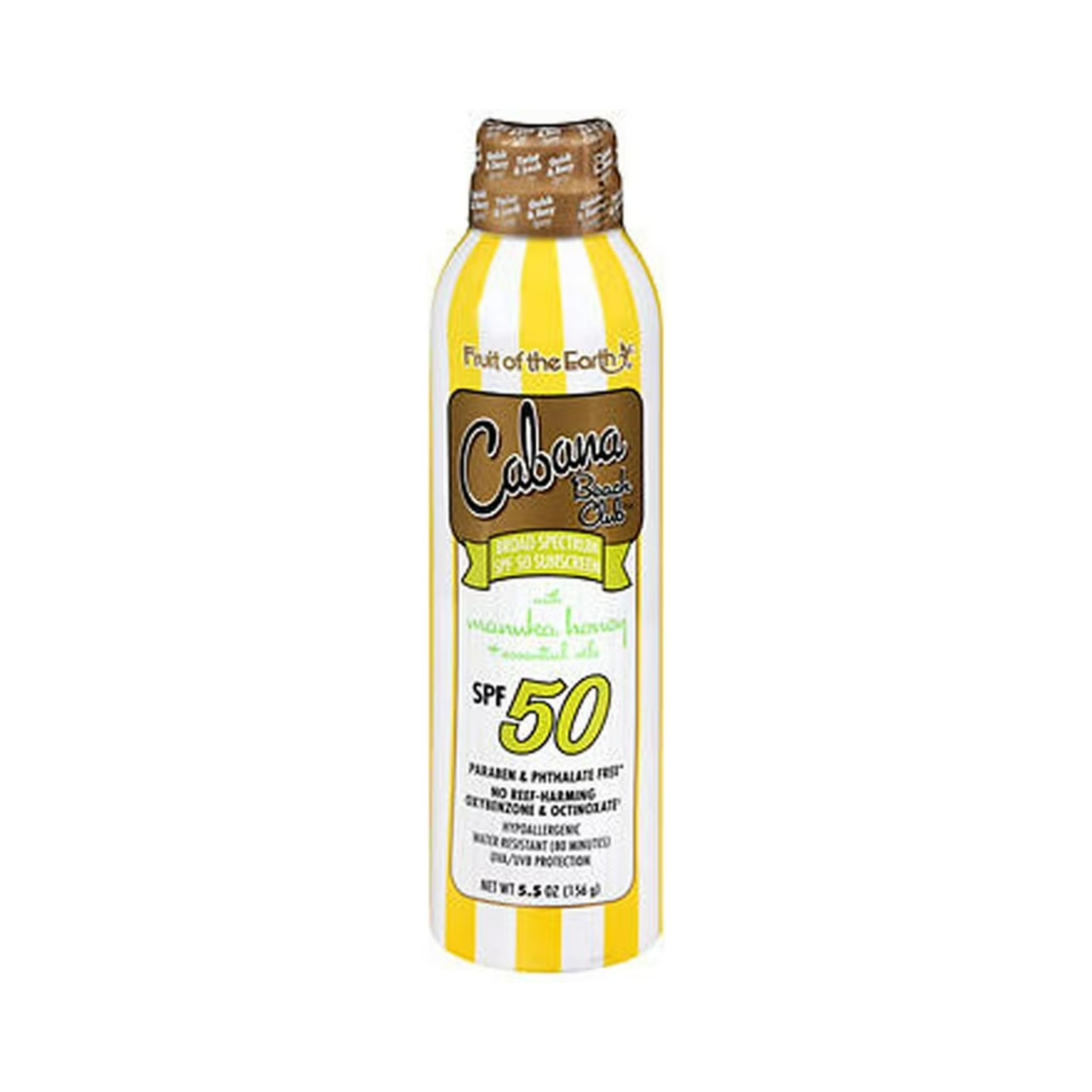 Fruit Of The Earth Continuous Spray SPF 50 Manuka Honey, 5.5 Oz
