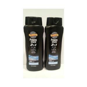 Power Stick 12-18oz Men Cool Blue Water Body Wash 3in1