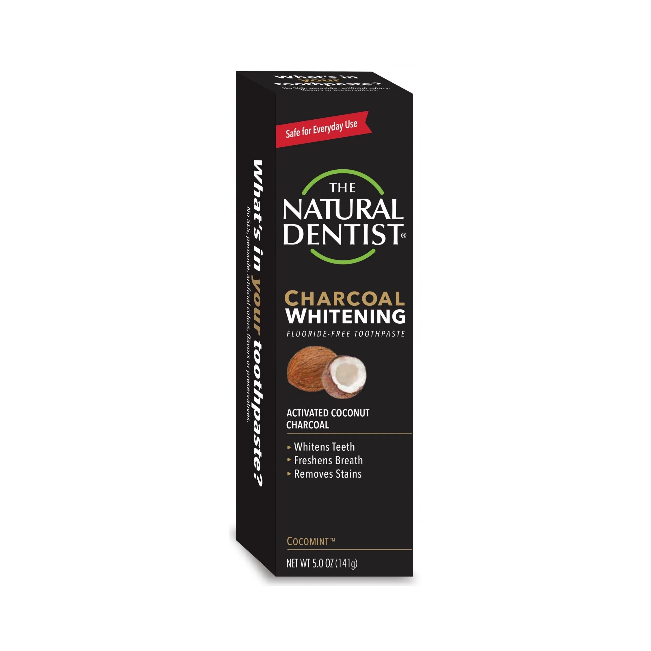 The Natural Dentist Charcoal Whitening Cocomint Toothpaste - 5oz