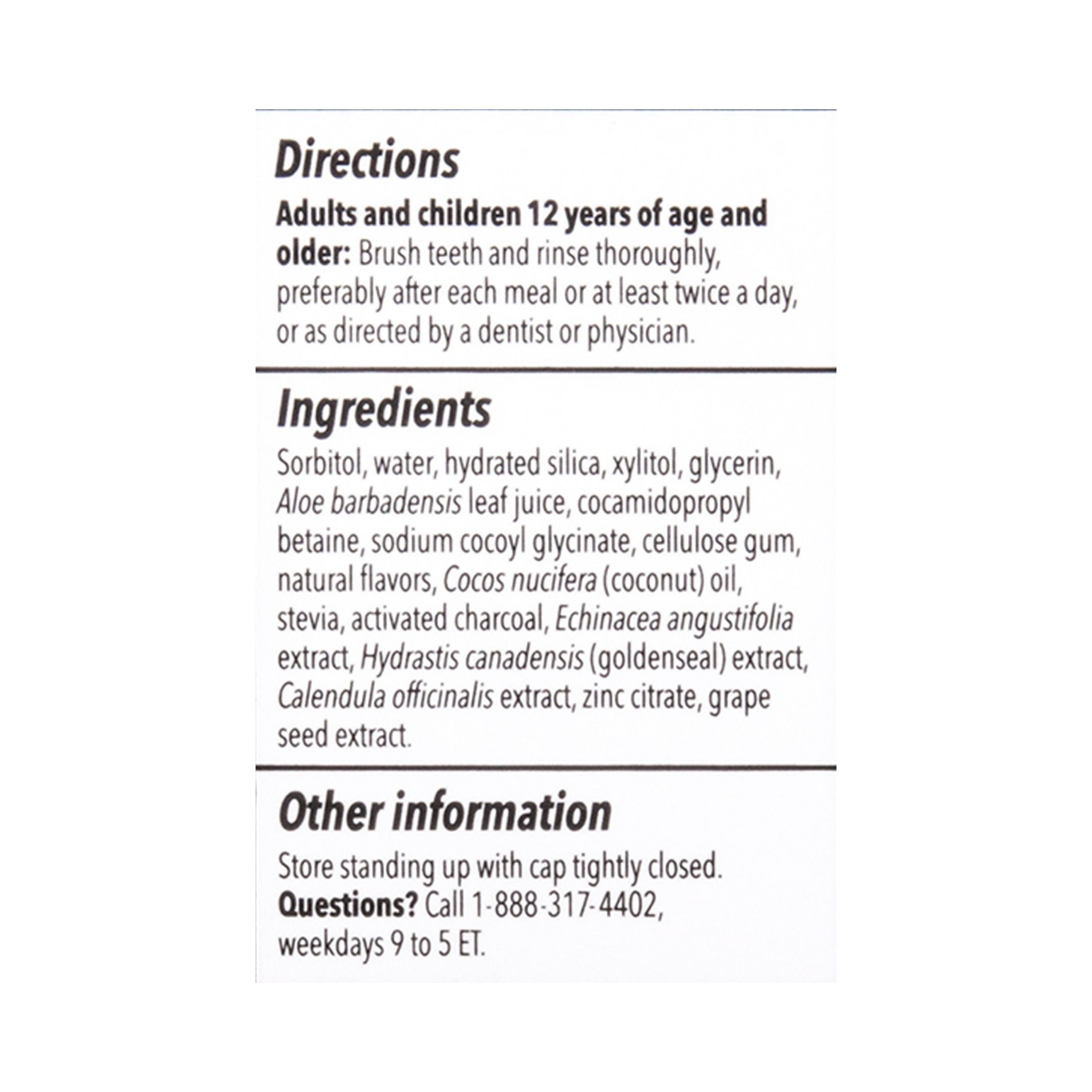 The Natural Dentist Charcoal Whitening Cocomint Toothpaste - 5oz