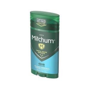 Mitchum Antiperspirant Deodorant Stick For Men, Triple Odor Defense Invisible Solid, 48 Hr Protection, Dermatologist Tested, Clean Control, 2.7 Oz