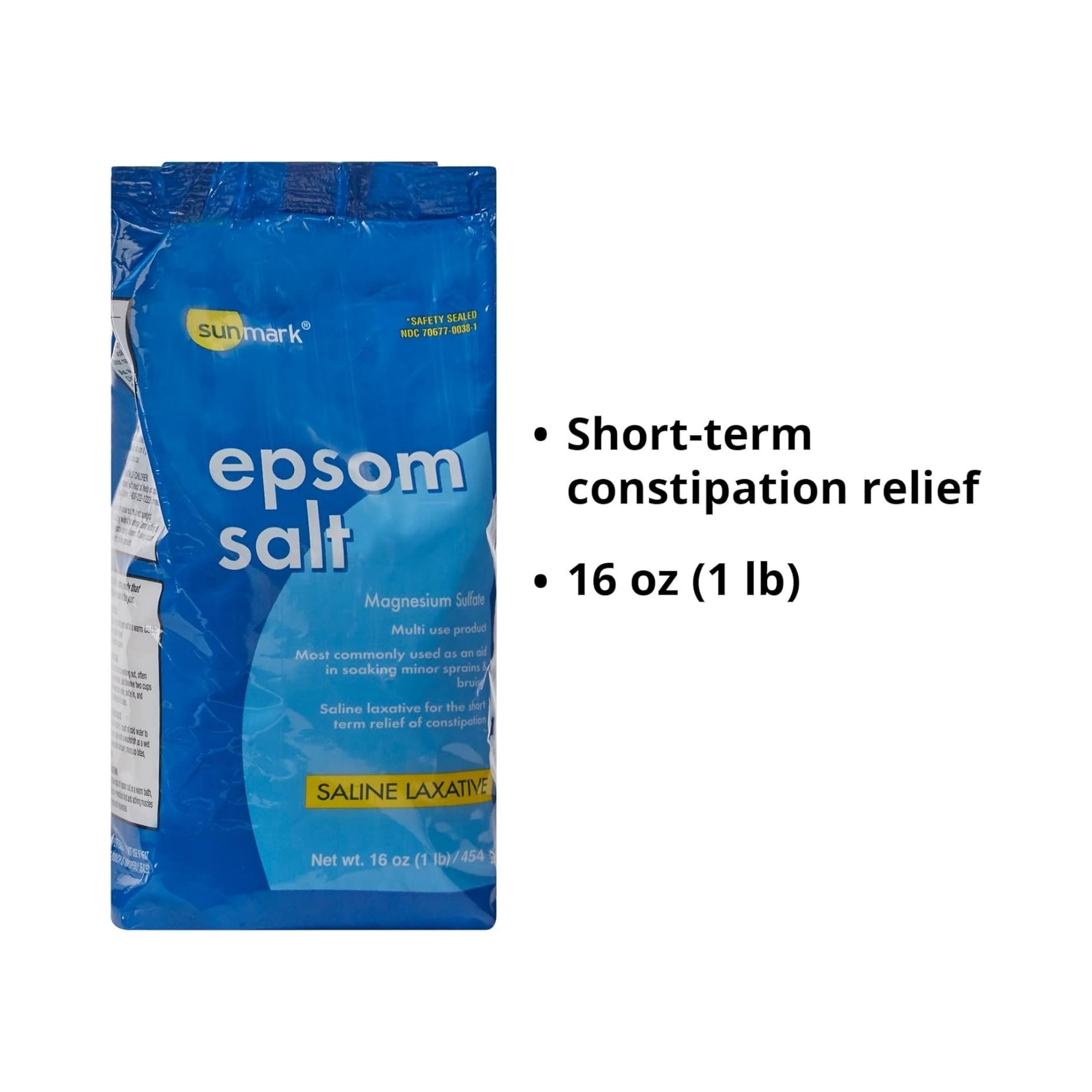 Sunmark Epsom Salt Saline Laxative, 1 Lb