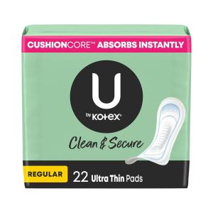U by Kotex Security Ultra Thin Pads Regular