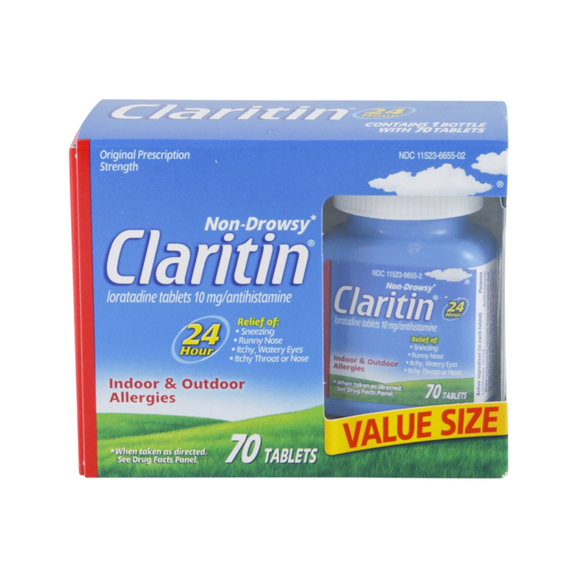 Claritin Non Drowsy Allergy 24 Hour Relief Tablets, 10 Mg