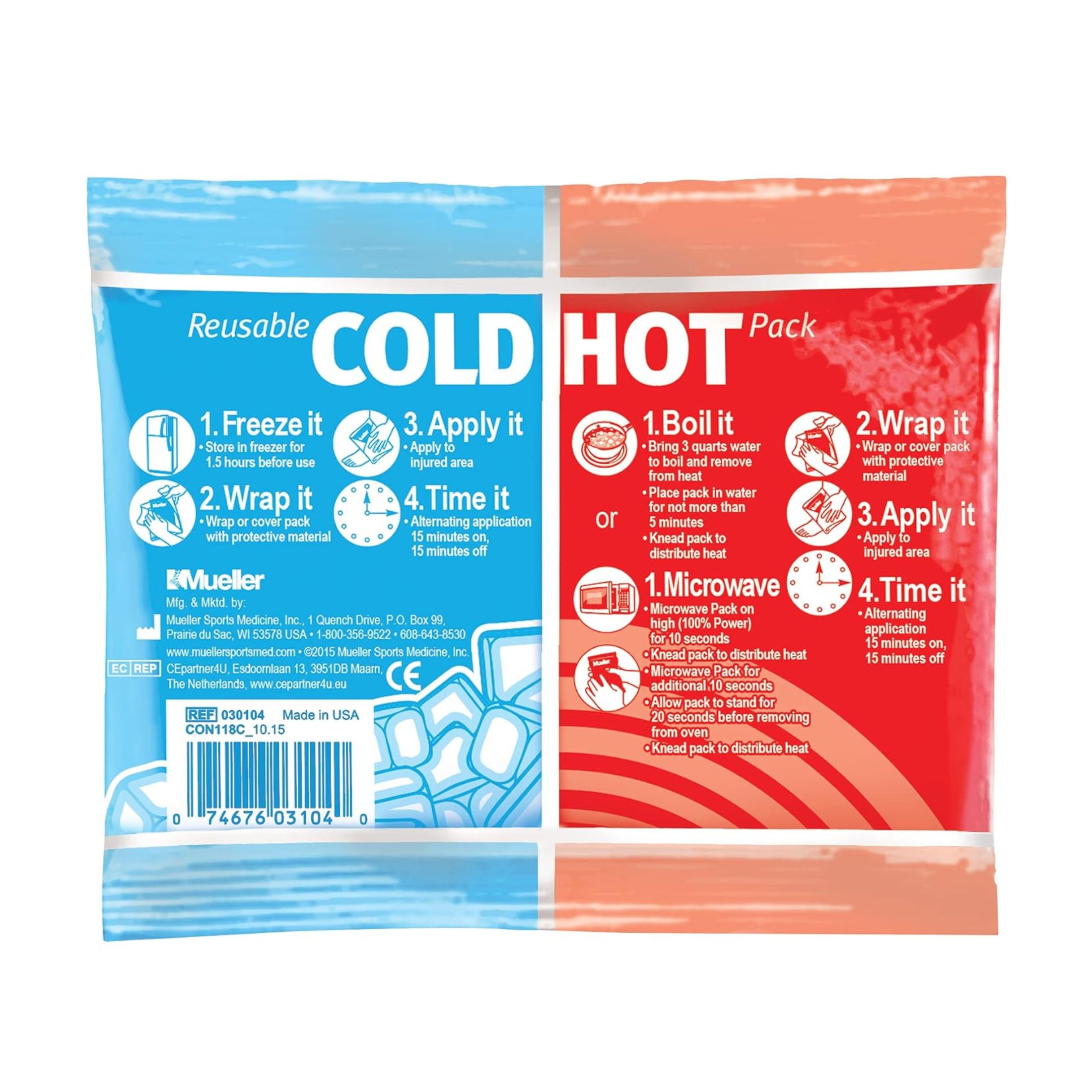 Mueller Sport Care Cold-Hot Therapy Wrap Reusable Small - Each