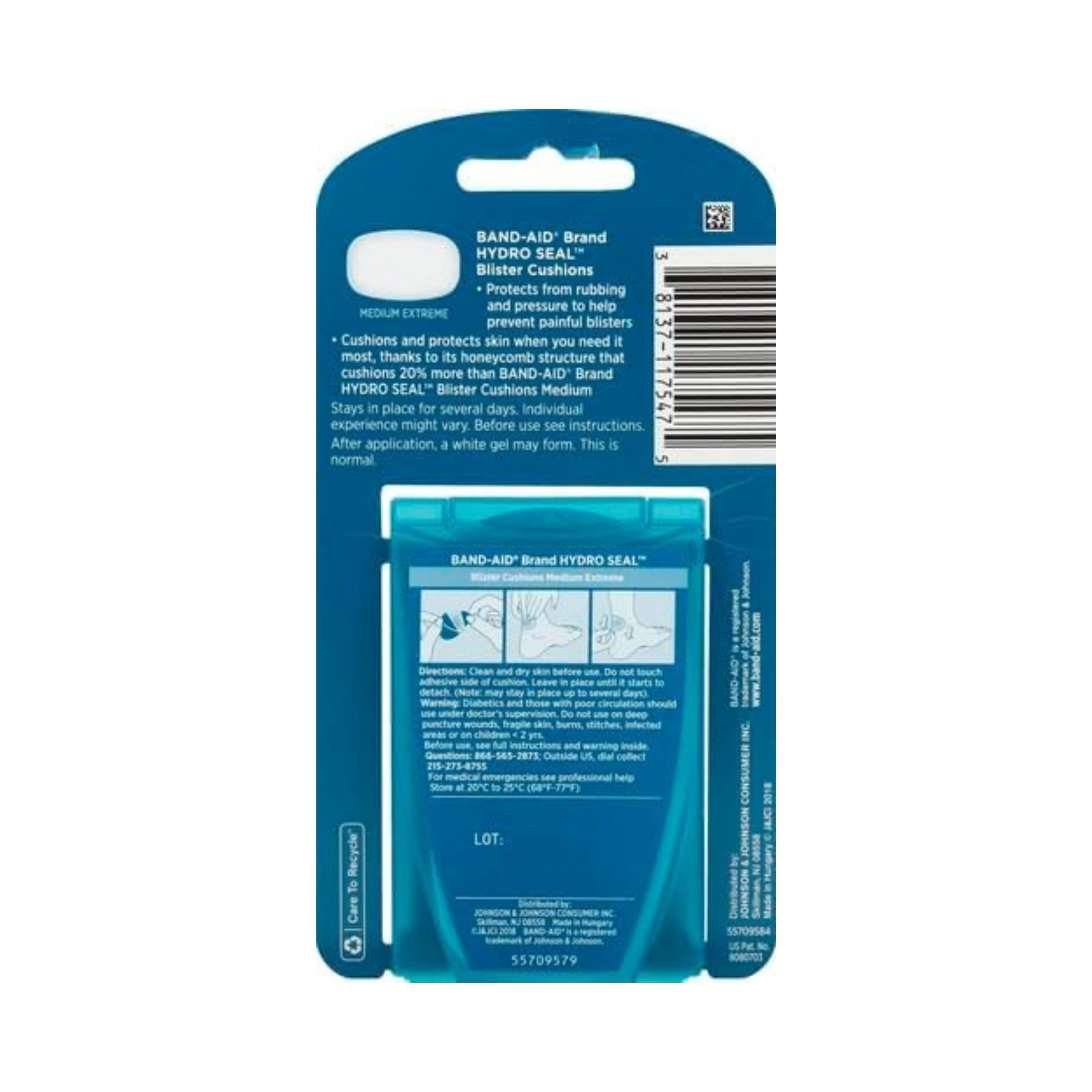 Band-Aid Brand Hydro Seal Blister Cushion Bandages, Extreme - 5ct