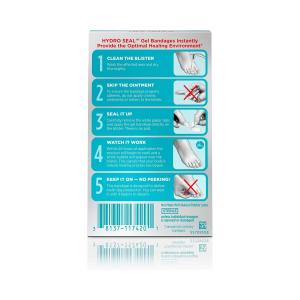 Band-Aid Brand Hydro Seal Adhesive Bandages For Toe Blisters, Waterproof Blister Pad