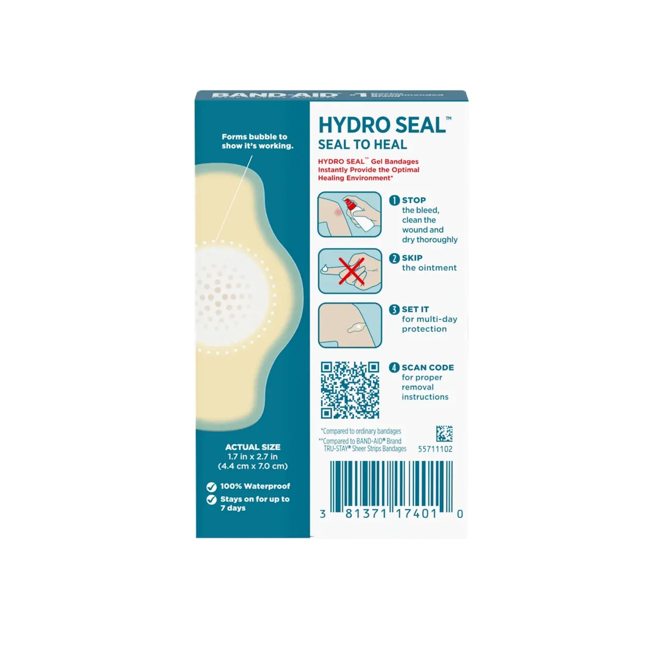 Band-Aid Brand Hydro Seal Large All Purpose Adhesive Bandages