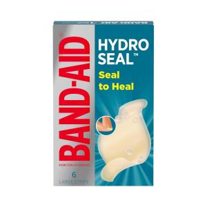 Band-Aid Brand Hydro Seal Waterproof All Purpose Adhesive Bandages For Wound Care Or Blisters