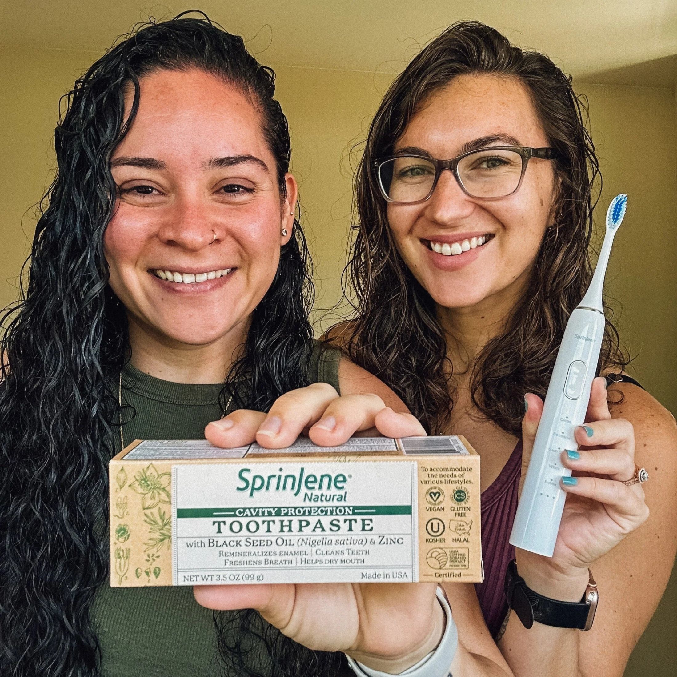 Sprinejene Natural Toothpaste Adult Cavity Protection 3.5 Oz