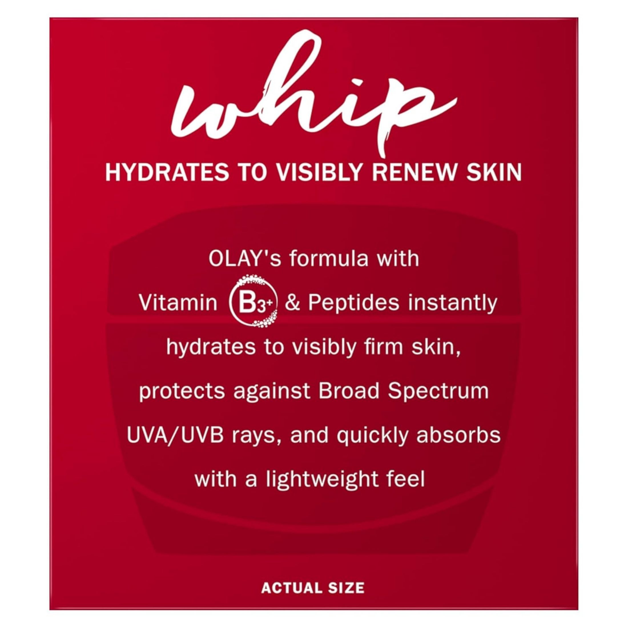 Olay Regenerist Whip Broad Spectrum Active Moisturizer With Sunscreen, SPF 25, 1.7 Oz