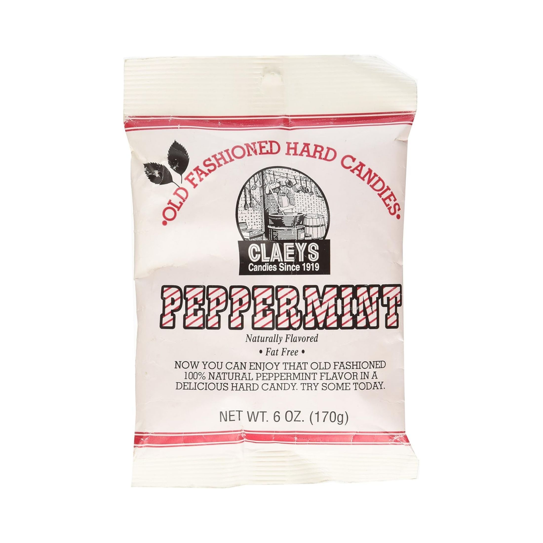 Claey's Peppermint Old Fashioned Hard Candies - 6 Ounce