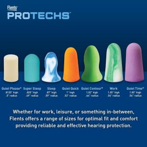 Flents Plugs Quiet Please! Foam Ear Plugs, 10 Pair